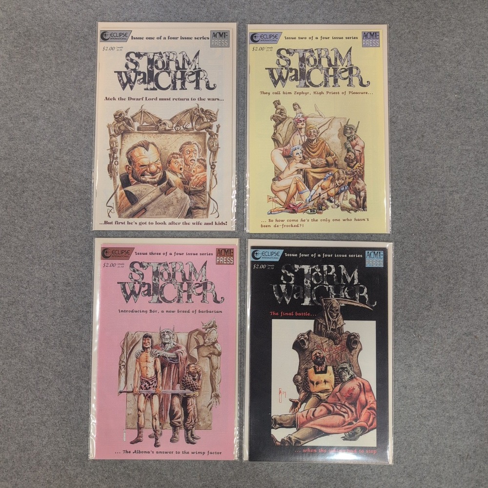 Storm Watcher 1-4 Complete Set Eclipse International Acme Press Fantasy Comics - Picture 1 of 1